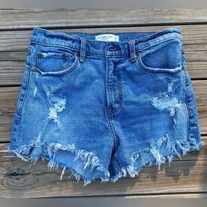 A&F Curve Love Mid Rise Mom Shorts size 29